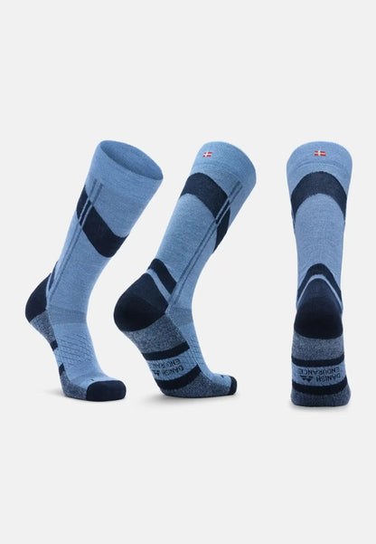 MERINO WOOL COMPRESSION SKI SOCKS - DANISH ENDURANCE