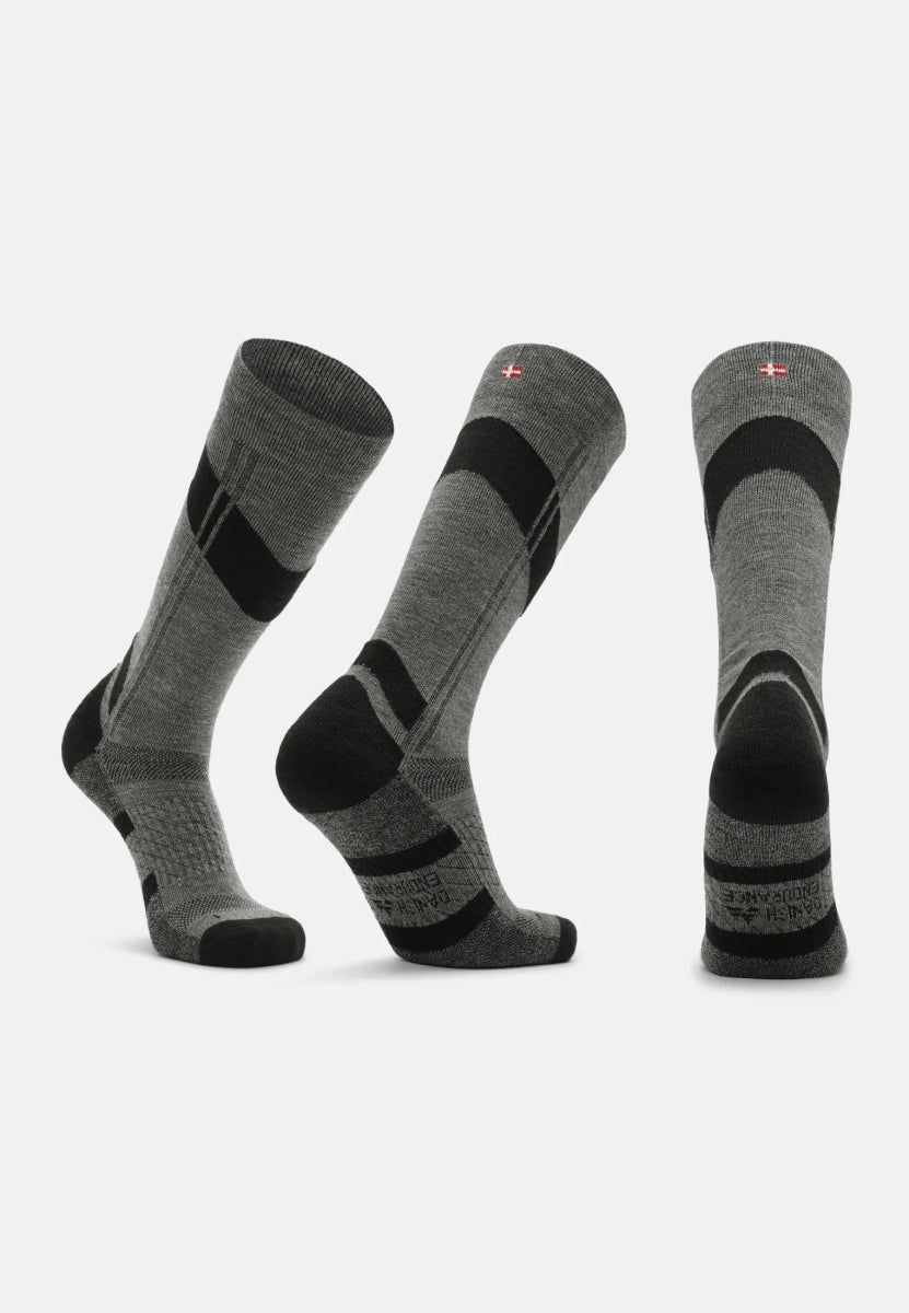 MERINO WOOL COMPRESSION SKI SOCKS - DANISH ENDURANCE