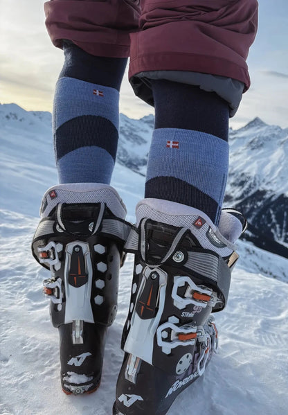 MERINO WOOL COMPRESSION SKI SOCKS - DANISH ENDURANCE