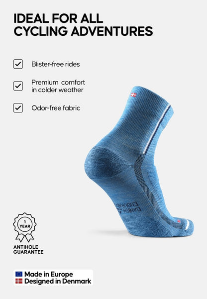 MERINO WOOL CYCLING SOCKS - DANISH ENDURANCE