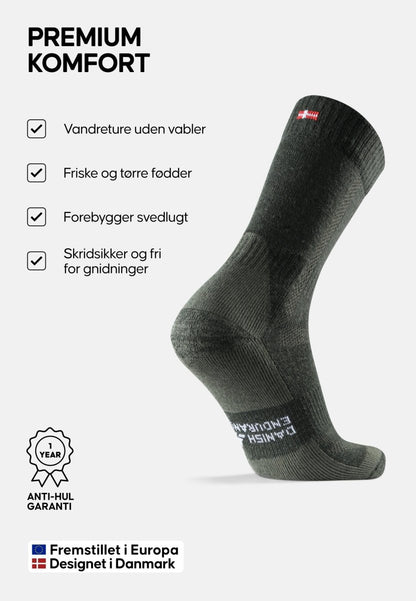 MERINO WOOL HIKING SOCKS - DANISH ENDURANCE