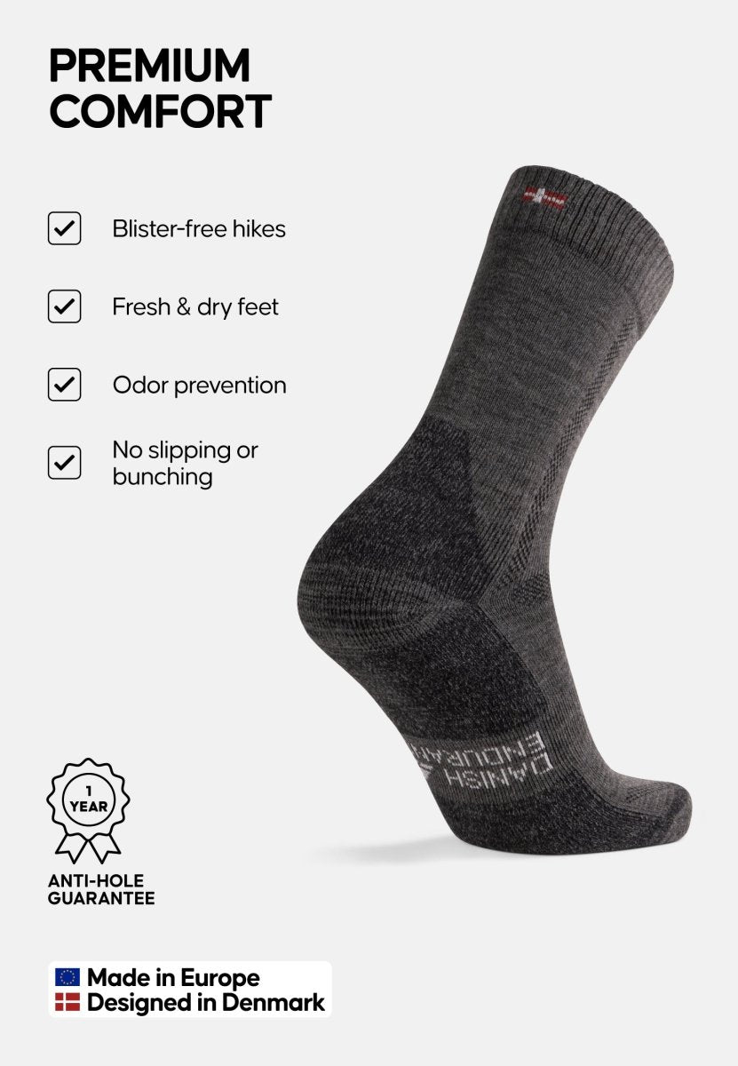 MERINO WOOL HIKING SOCKS - DANISH ENDURANCE