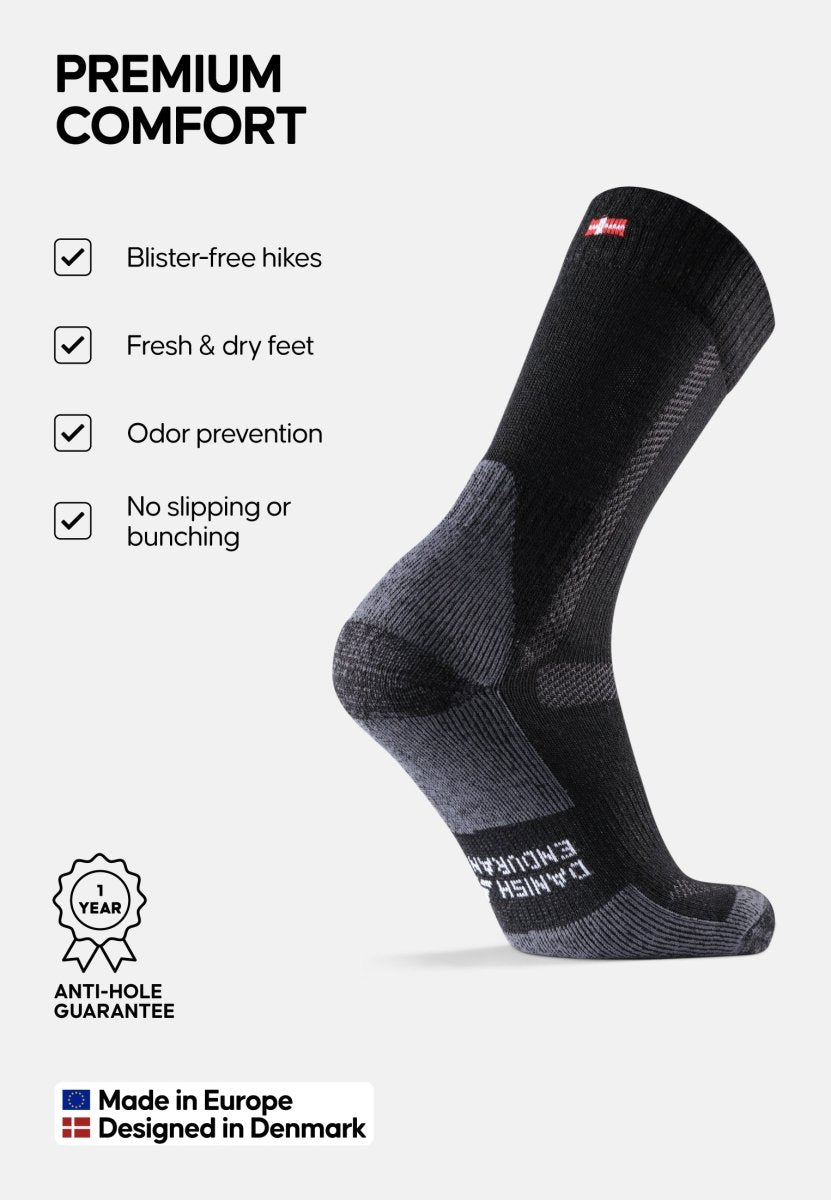 MERINO WOOL HIKING SOCKS - DANISH ENDURANCE