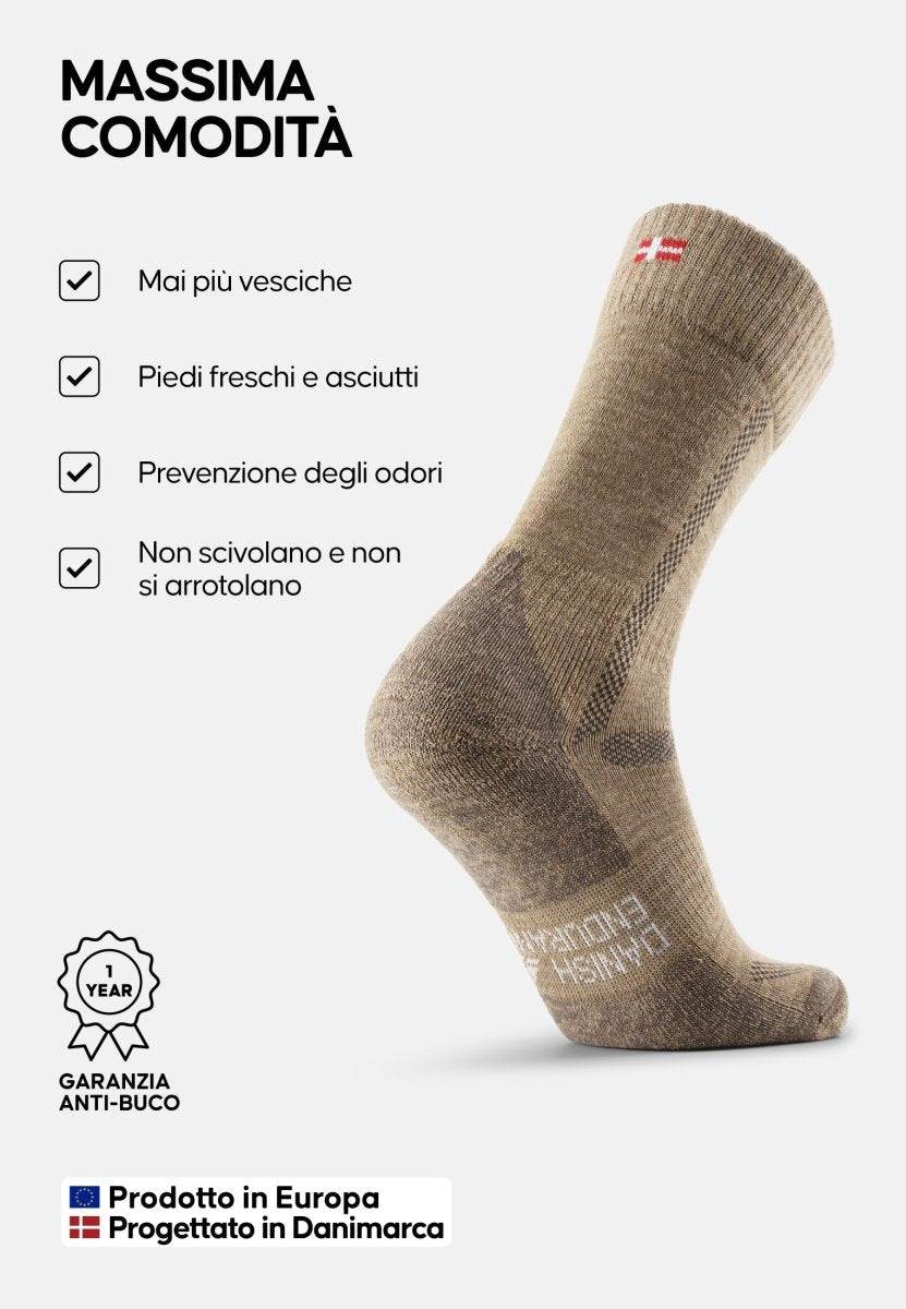 MERINO WOOL HIKING SOCKS - DANISH ENDURANCE
