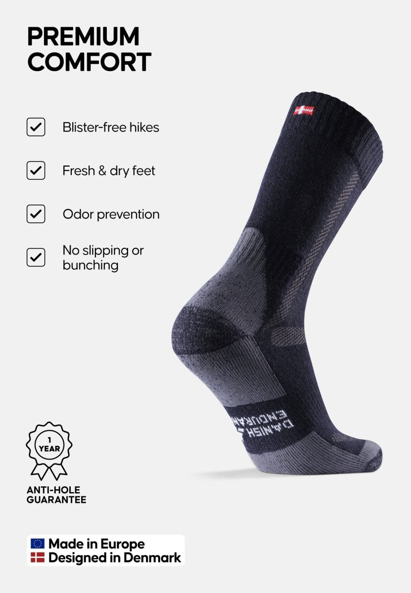 MERINO WOOL HIKING SOCKS - DANISH ENDURANCE