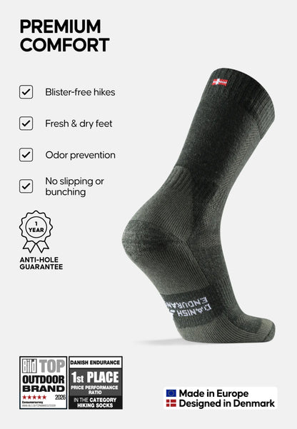 MERINO WOOL HIKING SOCKS - DANISH ENDURANCE