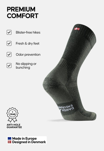 MERINO WOOL HIKING SOCKS - DANISH ENDURANCE