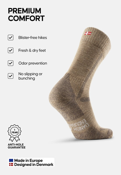 MERINO WOOL HIKING SOCKS - DANISH ENDURANCE