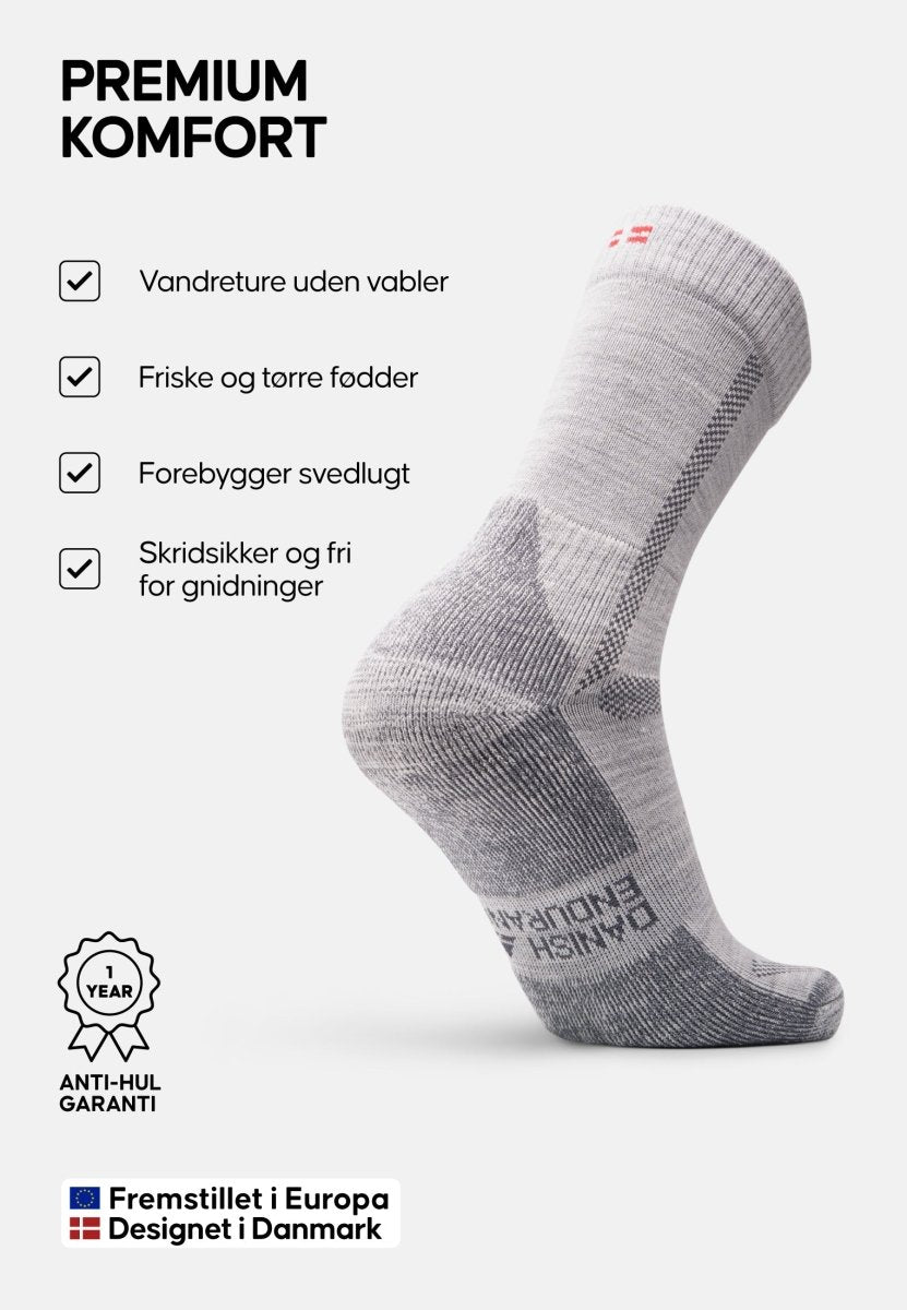 MERINO WOOL HIKING SOCKS - DANISH ENDURANCE