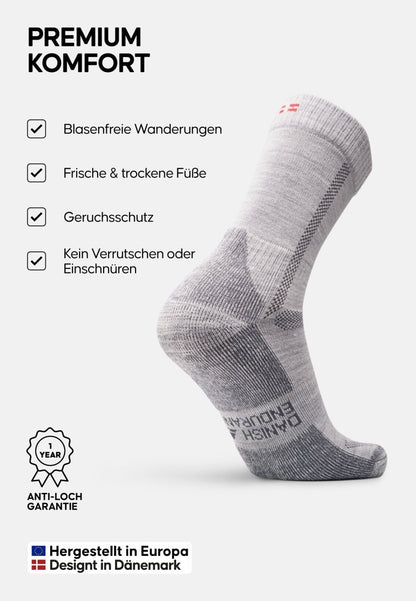 MERINO WOOL HIKING SOCKS - DANISH ENDURANCE
