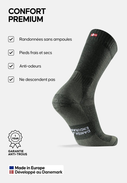 MERINO WOOL HIKING SOCKS - DANISH ENDURANCE