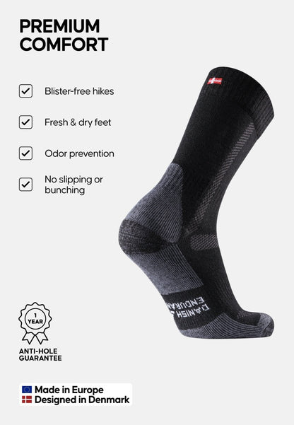 MERINO WOOL HIKING SOCKS - DANISH ENDURANCE