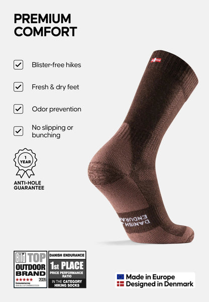 MERINO WOOL HIKING SOCKS - DANISH ENDURANCE