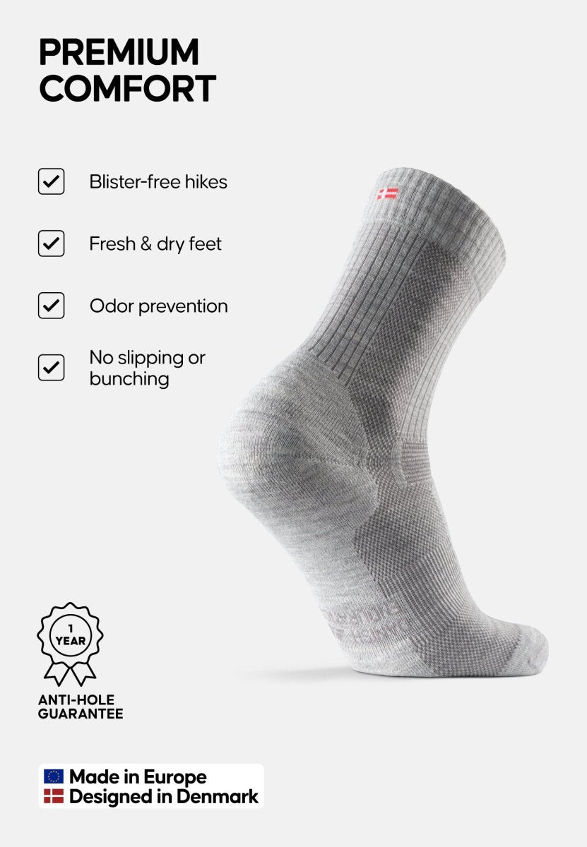 MERINO WOOL HIKING SOCKS LIGHT - DANISH ENDURANCE