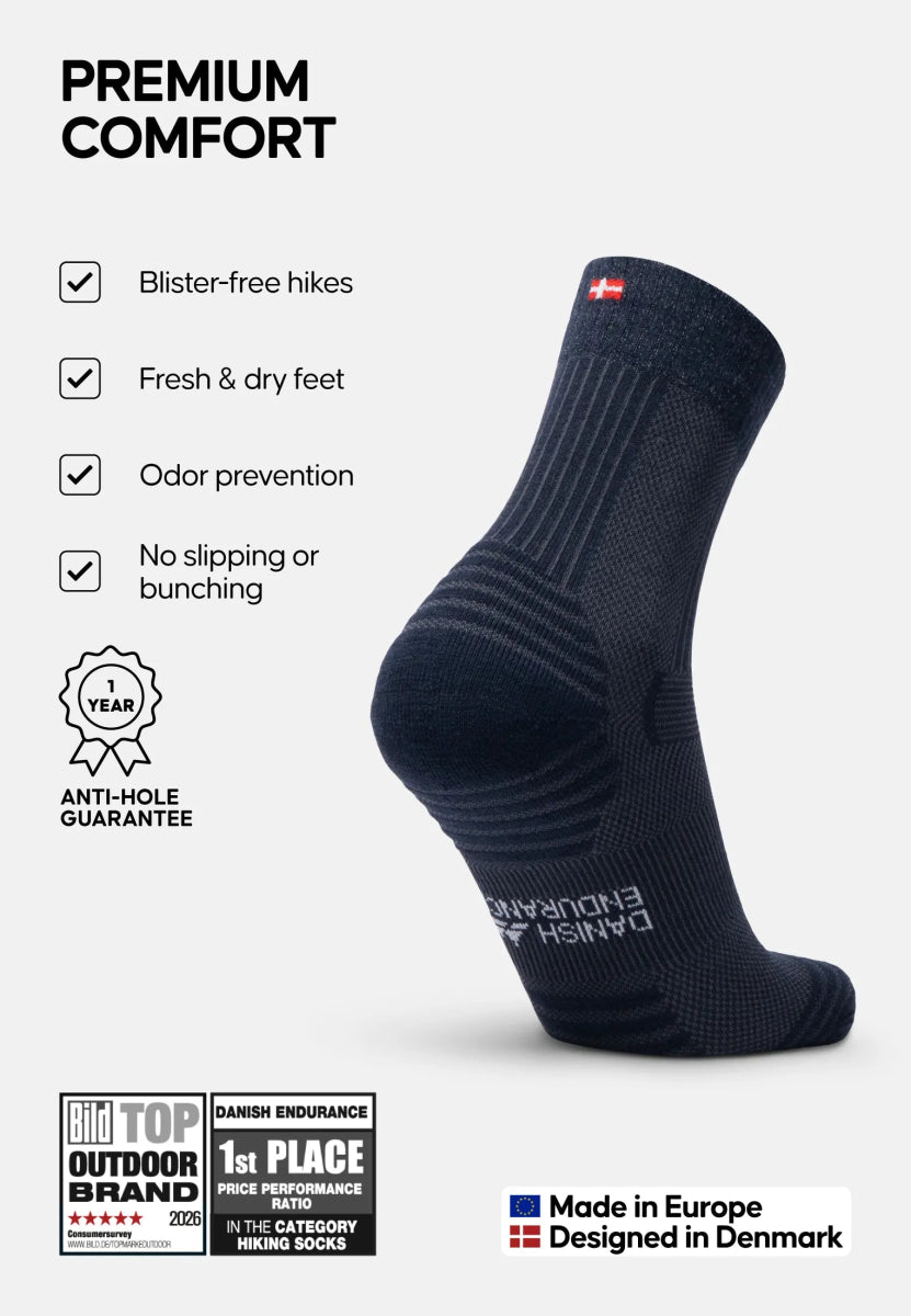 MERINO WOOL HIKING SOCKS LIGHT - DANISH ENDURANCE