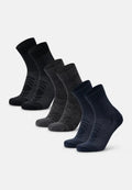 LIGHT HIKING CREW SOCKS - Navy | Grey | Black