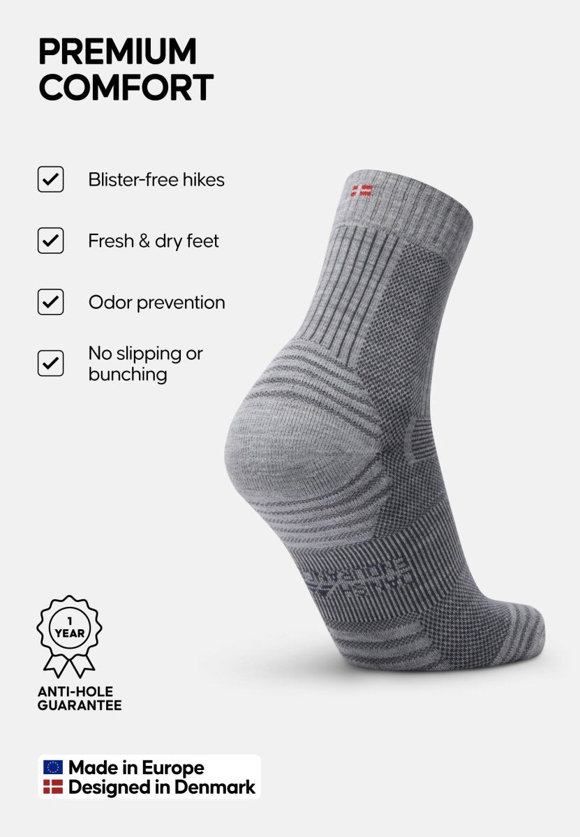 MERINO WOOL HIKING SOCKS LIGHT - DANISH ENDURANCE