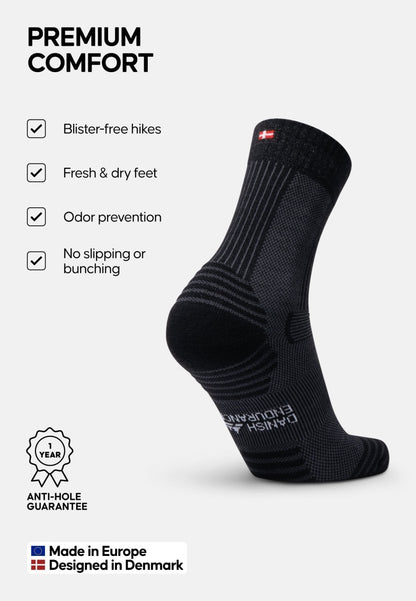 MERINO WOOL HIKING SOCKS LIGHT - DANISH ENDURANCE