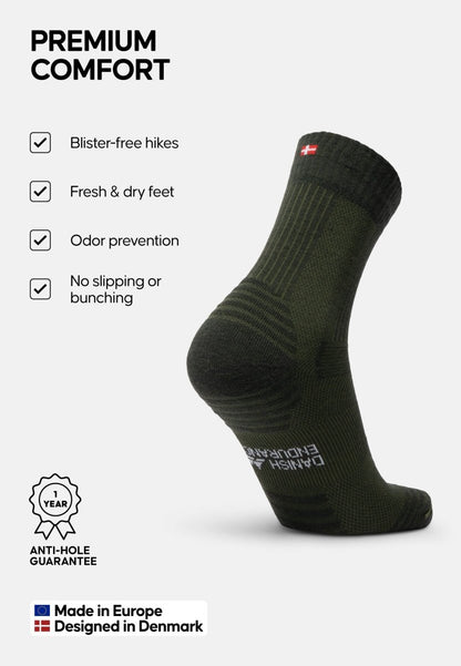 MERINO WOOL HIKING SOCKS LIGHT - DANISH ENDURANCE