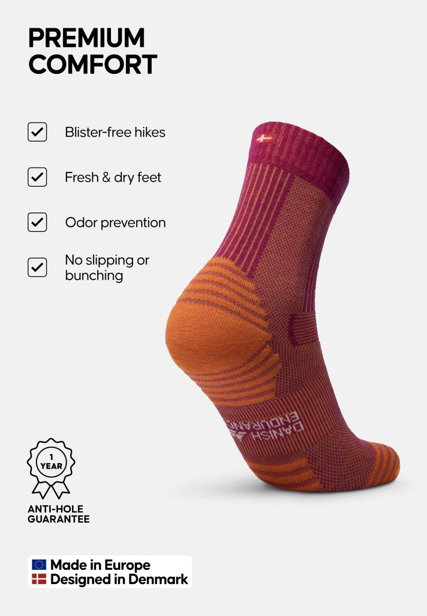 MERINO WOOL HIKING SOCKS LIGHT - DANISH ENDURANCE