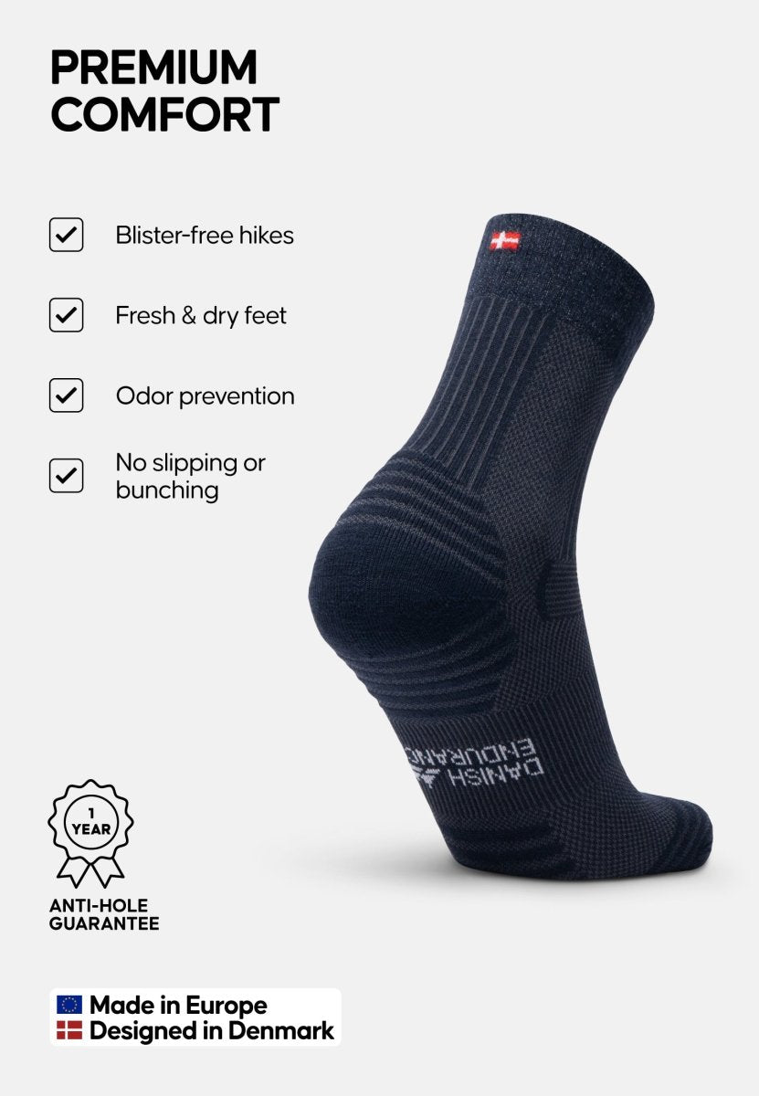 MERINO WOOL HIKING SOCKS LIGHT - DANISH ENDURANCE