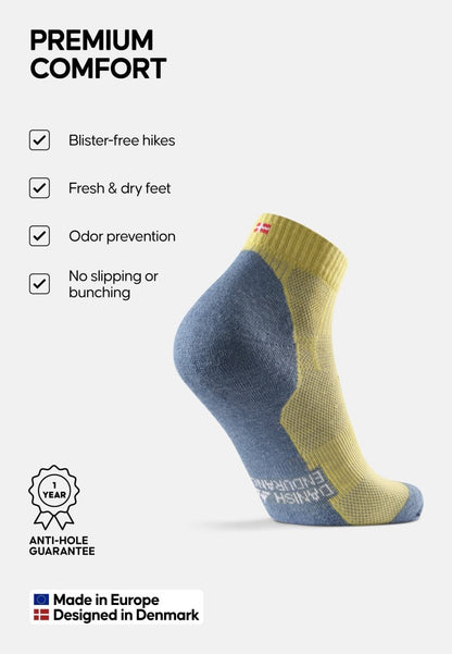 MERINO WOOL HIKING SOCKS LOW CUT - DANISH ENDURANCE