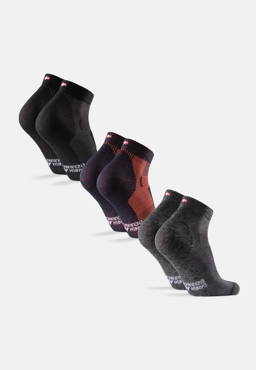 MERINO WOOL HIKING SOCKS LOW CUT - DANISH ENDURANCE