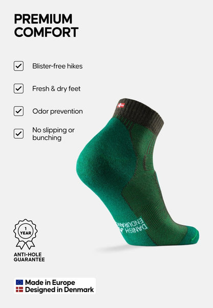 MERINO WOOL HIKING SOCKS LOW CUT - DANISH ENDURANCE