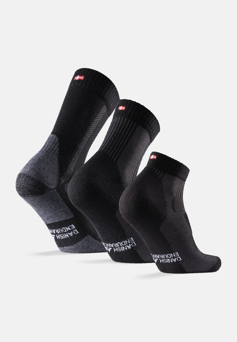 MERINO WOOL HIKING SOCKS SET - DANISH ENDURANCE