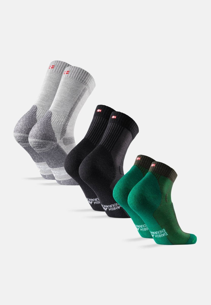 MERINO WOOL HIKING SOCKS SET - DANISH ENDURANCE