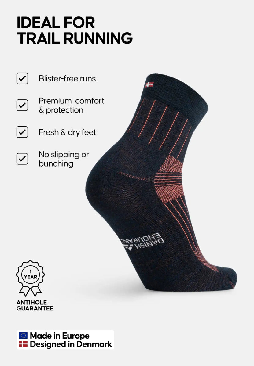 MERINO WOOL RUNNING SOCKS - DANISH ENDURANCE
