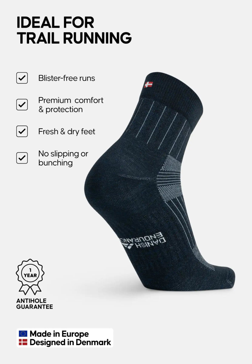 MERINO WOOL RUNNING SOCKS - DANISH ENDURANCE