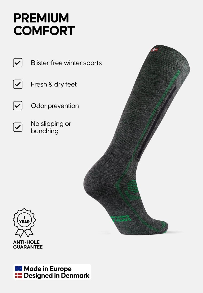 MERINO WOOL SKI SOCKS - DANISH ENDURANCE