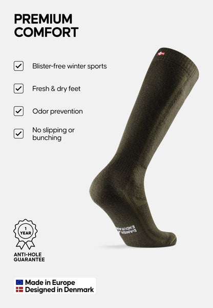 MERINO WOOL SKI SOCKS - DANISH ENDURANCE