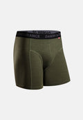 MERINO WOLLEN HEREN BOXERSHORTS (Outlet) - Groen Melange