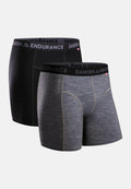 MERINO TRUNKS - Black | Grey Melange