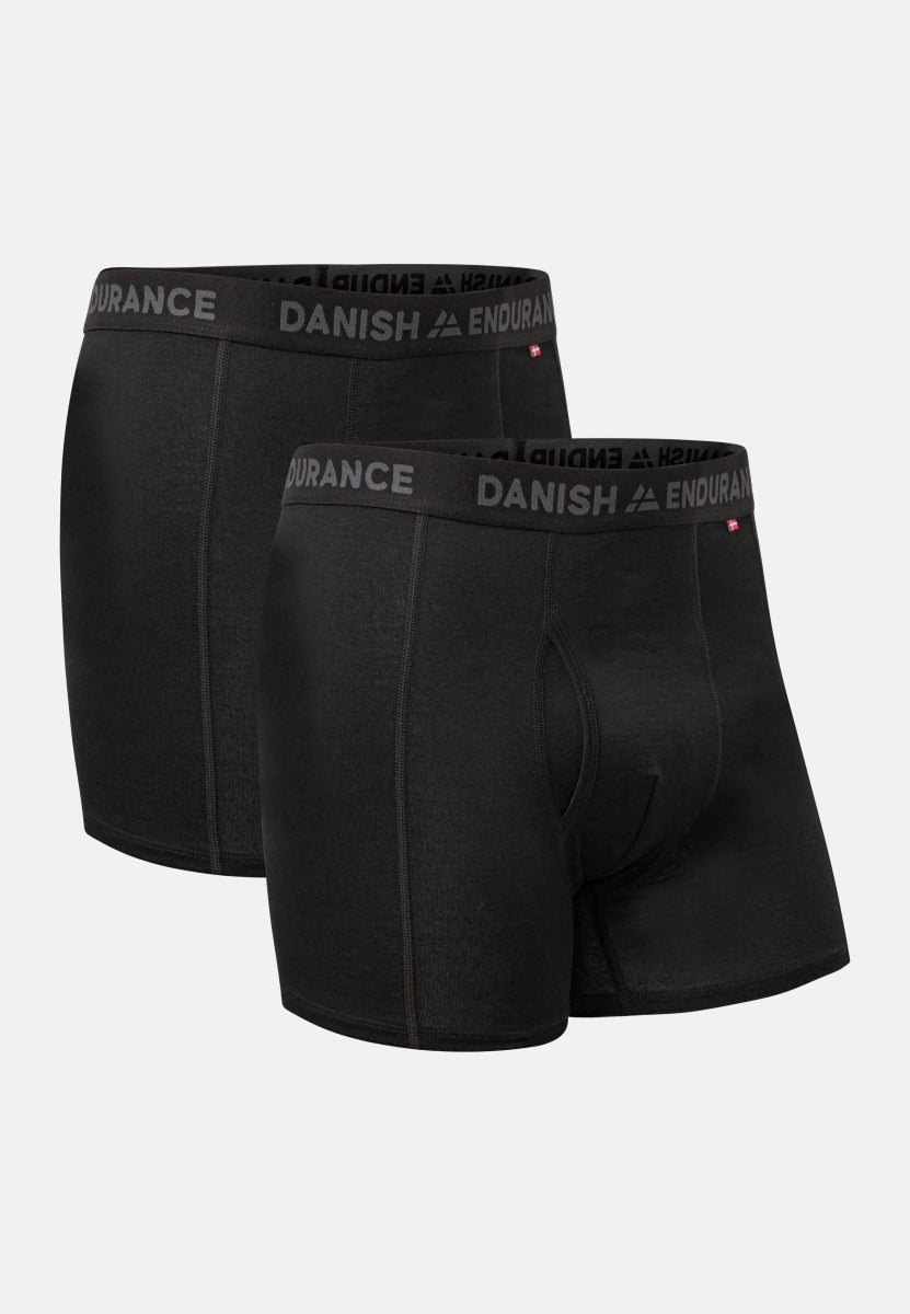 MERINO WOOL TRUNKS WITH FLY FOR MEN - DANISH ENDURANCE