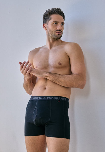 MERINO WOOL TRUNKS WITH FLY FOR MEN - DANISH ENDURANCE