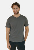 EASE V NECK T-SHIRT (Outlet) - Grå