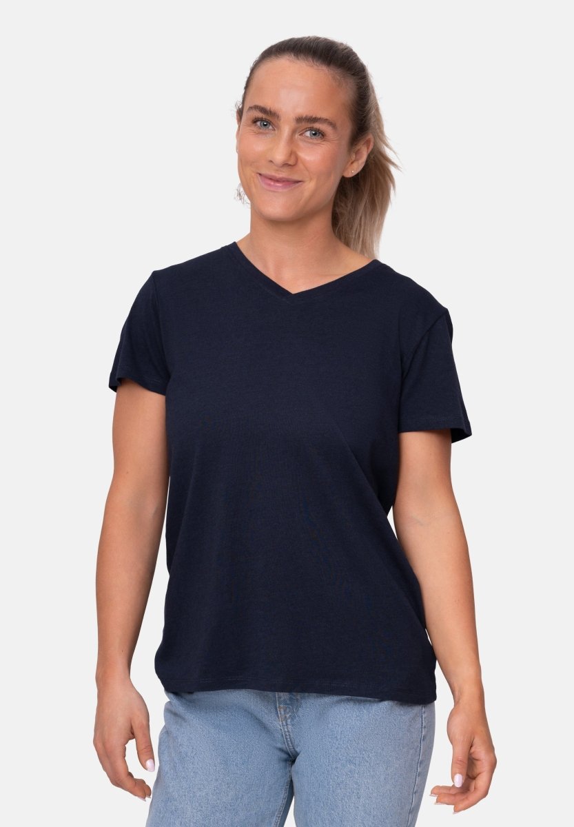 MODAL V NECK T - SHIRT FOR WOMEN - DANISH ENDURANCE