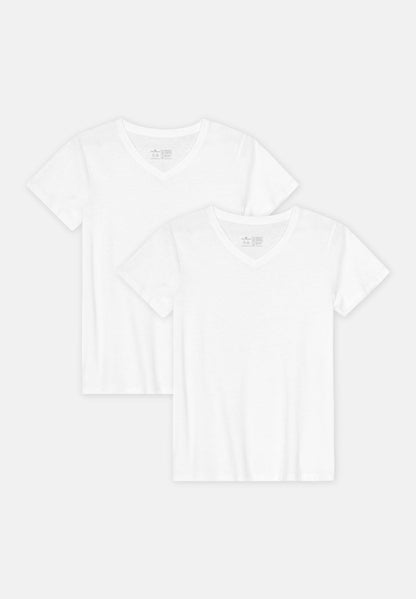 MODAL V NECK T - SHIRT FOR WOMEN - DANISH ENDURANCE