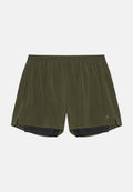 MOMENTUM 2IN1 SHORTS - Mørk olivengrøn
