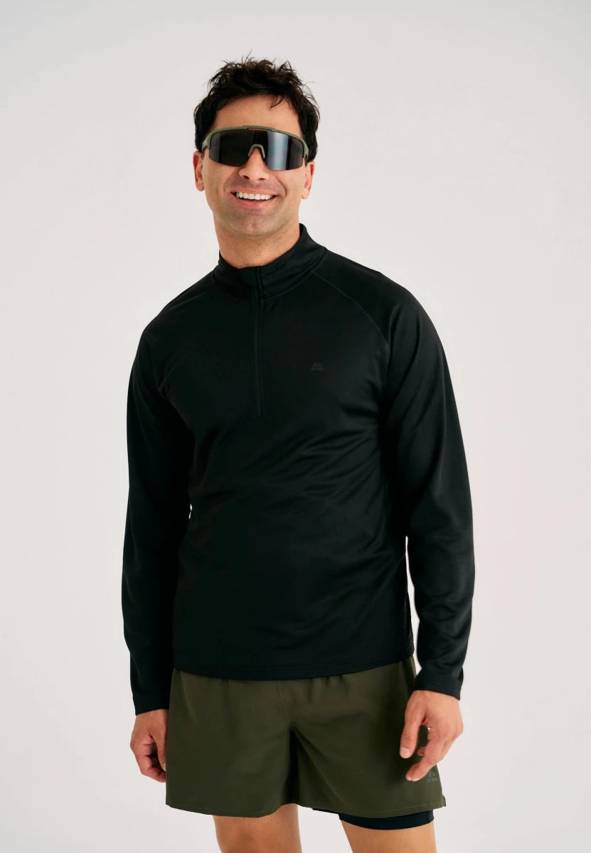 MOMENTUM HALF ZIP RUNNING SHIRT - DANISH ENDURANCE