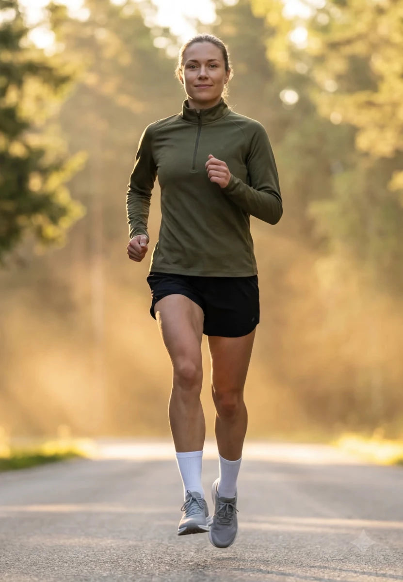 MOMENTUM HALF ZIP RUNNING SHIRT - DANISH ENDURANCE