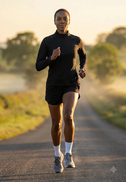 MOMENTUM HALF ZIP RUNNING SHIRT - DANISH ENDURANCE