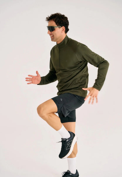 MOMENTUM HALF ZIP RUNNING SHIRT - DANISH ENDURANCE