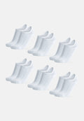 COTTON NO-SHOW SOCKS - White