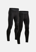 POWER COMPRESSIEBROEK - Zwart | Zwart/Grijs