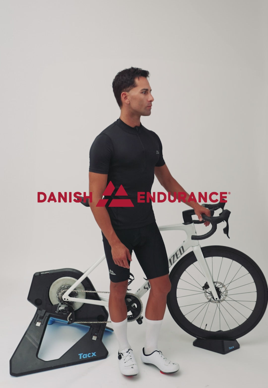 DANISH ENDURANCE BIB Pantaloncini da ciclismo da uomo Salopette da ciclismo  129000 Nero/Grigio