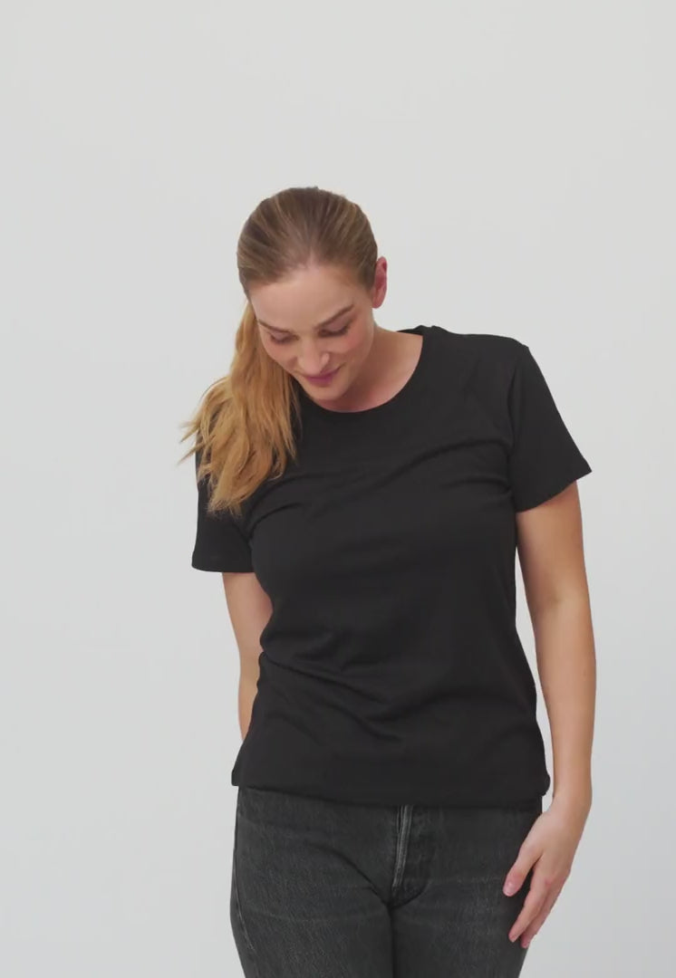 T-SHIRT À COL RAS DU COU EN MODAL POUR FEMME